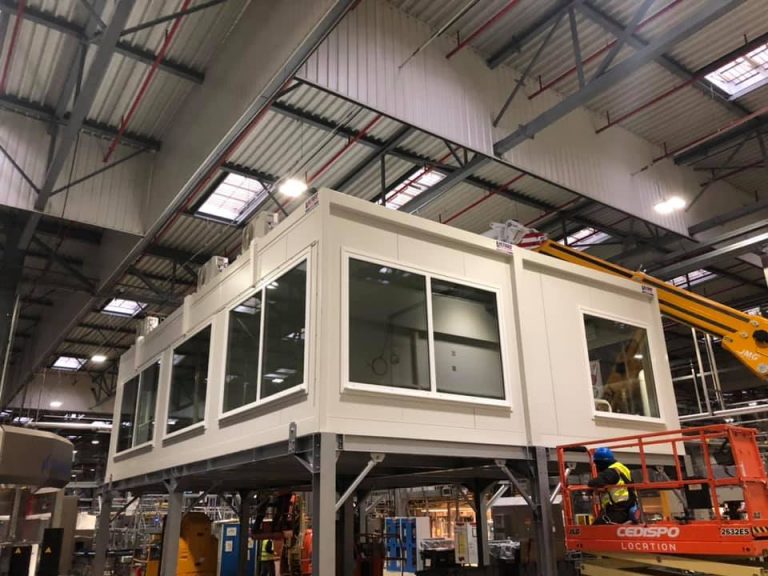 Installation bâtiment modulaire entreprise coca-cola