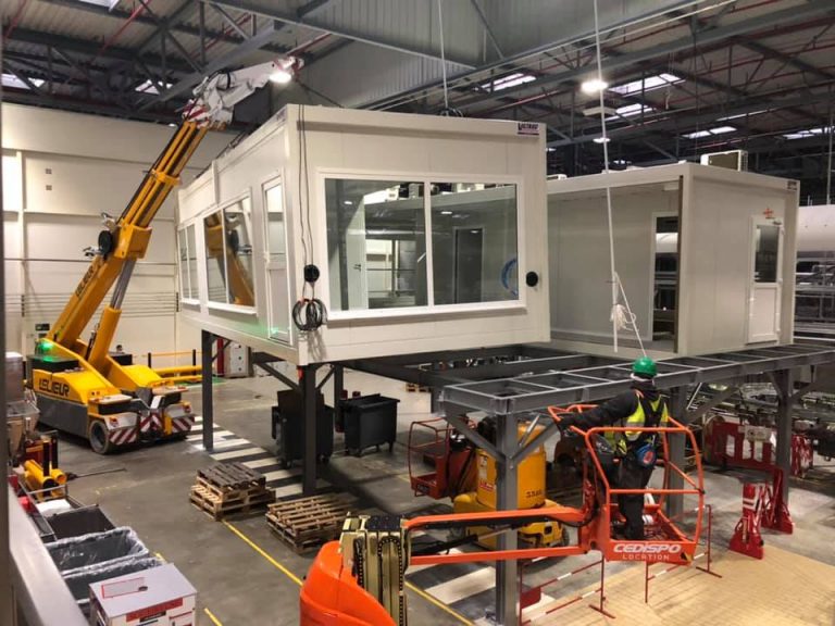 Installation bâtiment modulaire entreprise coca-cola