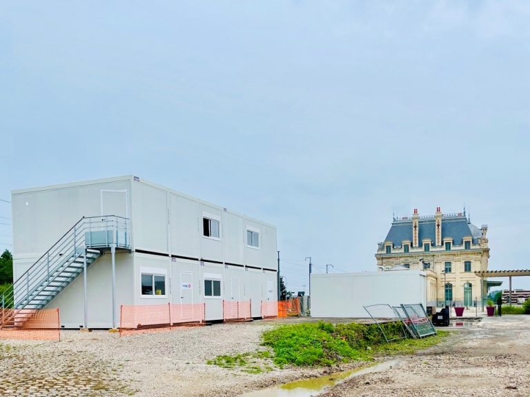 Modulaire de gare à Saint-Omer audomarois