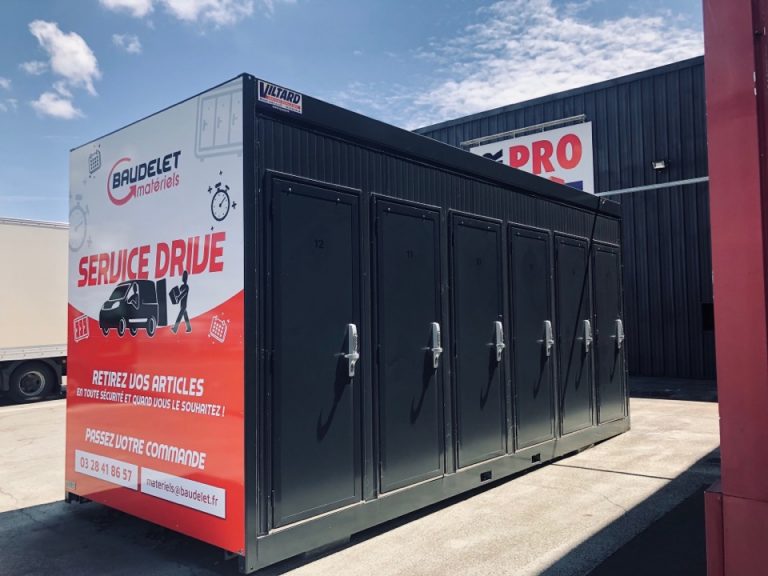 Livraison de Casiers modulaire pour service DRIVE