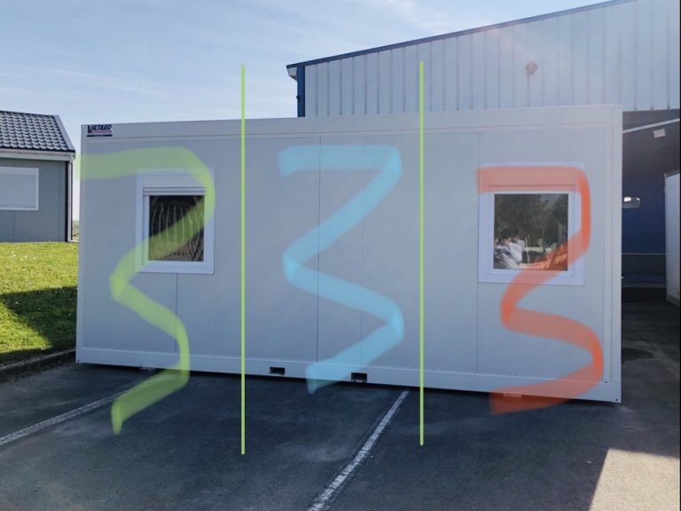 Sas de décontamination en modulaire monobloc