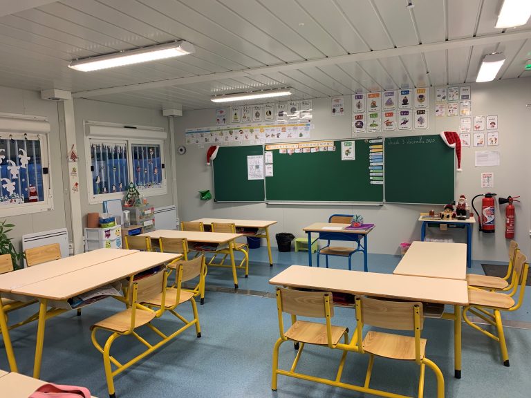 salle de classe en modulaire et préfabriqué